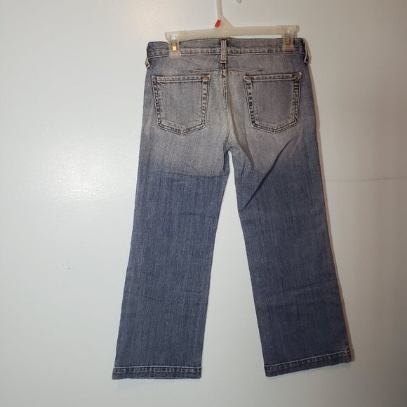 7 For All Mankind Womens Jeans Crop Dart Jean Pant Denim Size 25 28x24 - Picture 2 of 5